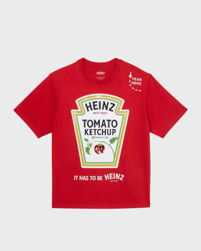 x Heinz beaded graphic-print tee